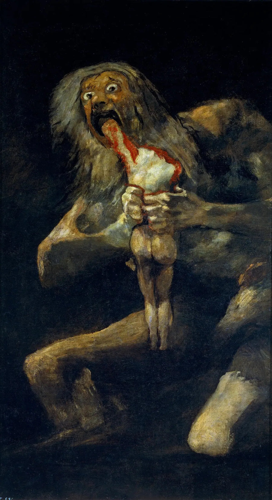 Saturn, der einen seiner Kinder verschlingt - Francisco de Goya