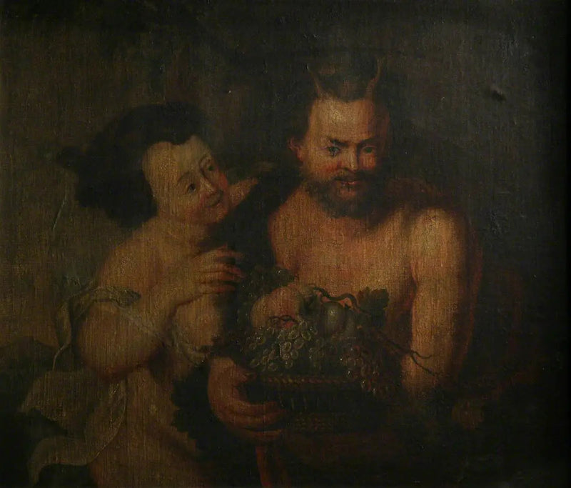 Satyr und ein Mädchen - Peter Paul Rubens