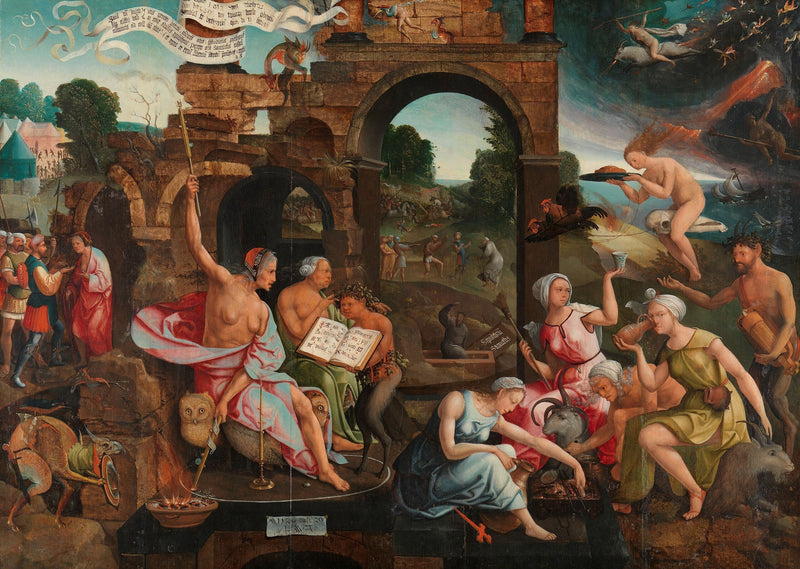 Saül und die Hexe von Endor - Jacob Cornelisz van Oostsanen