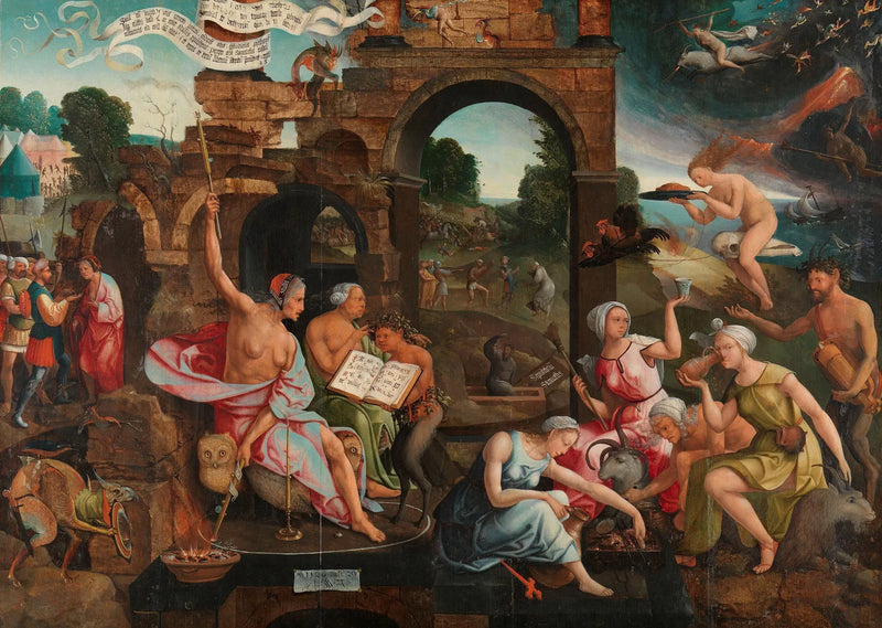 Saül und die Hexe von Endor - Jacob Cornelisz van Oostsanen
