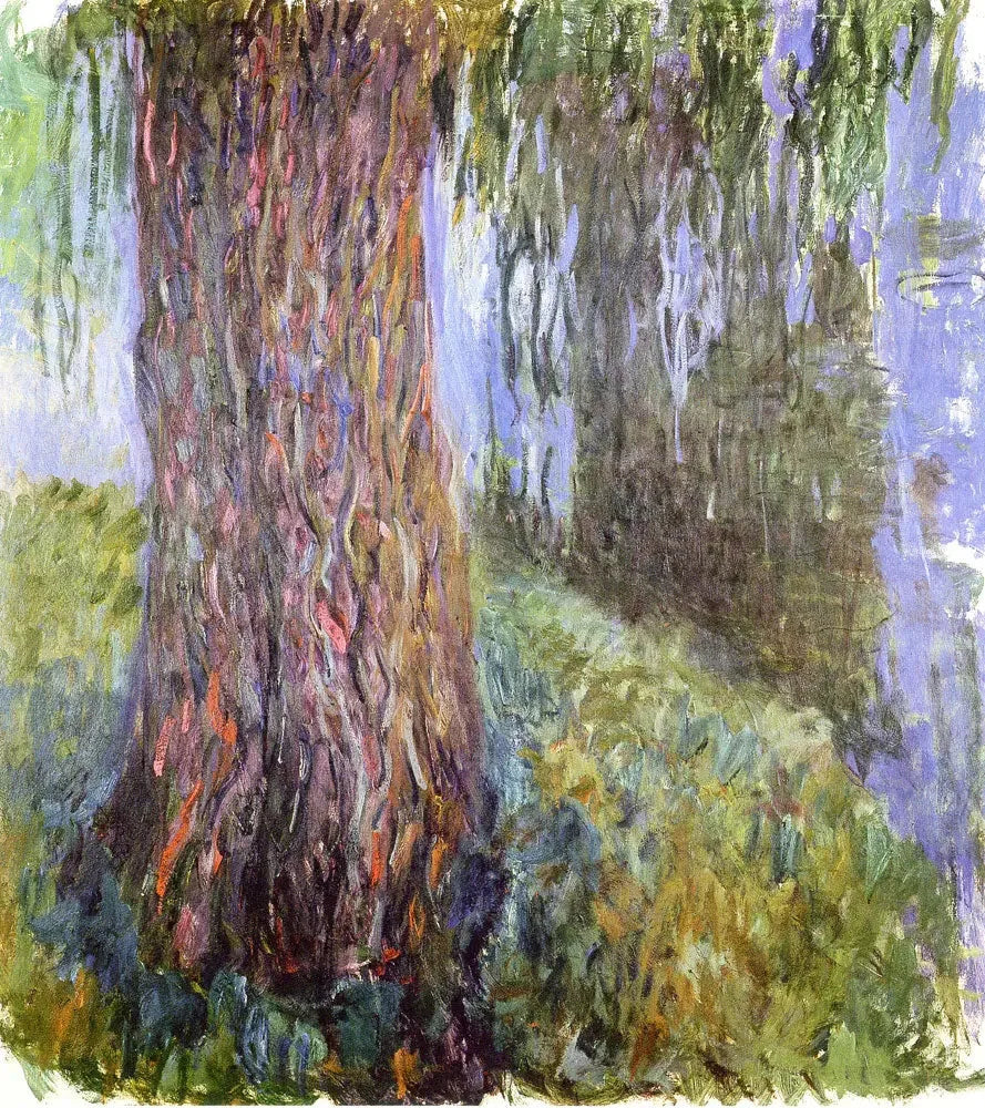 Saule pleureur et bassin aux nymphéas - Claude Monet image 1 copie peinte à la main à l’huile