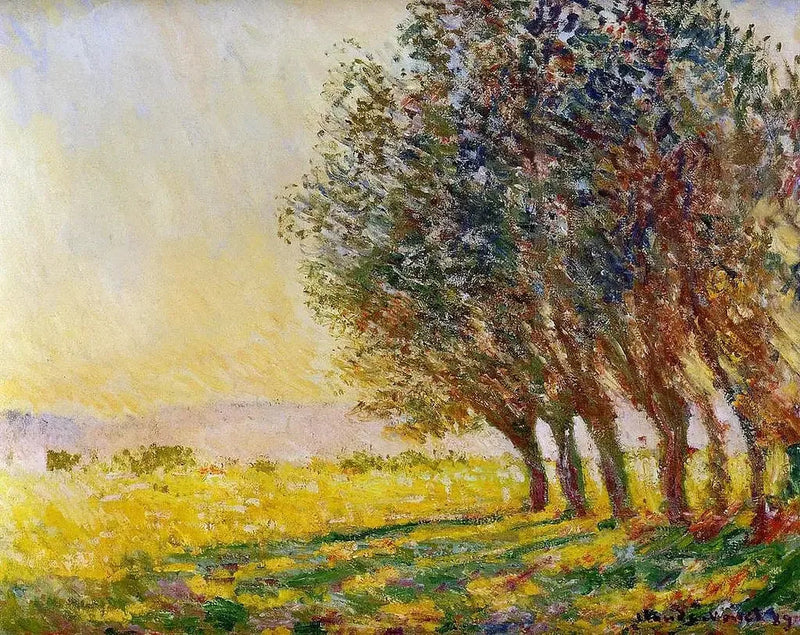 Weiden im Sonnenuntergang - Claude Monet