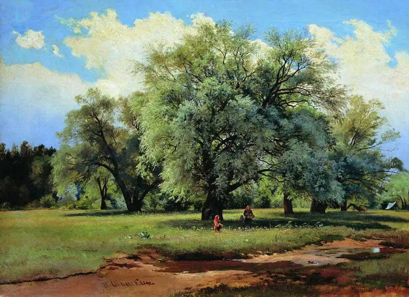 Sonnenbeschienene Weiden - Ivan Chichkine