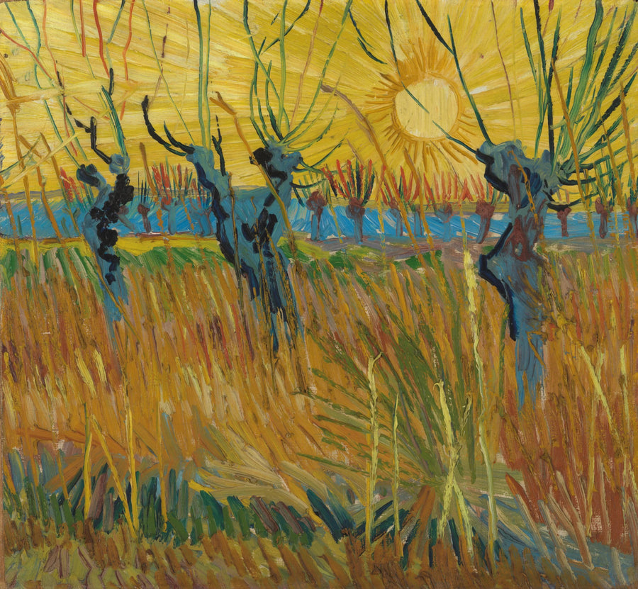 Weiden im Sonnenuntergang - Vincent van Gogh