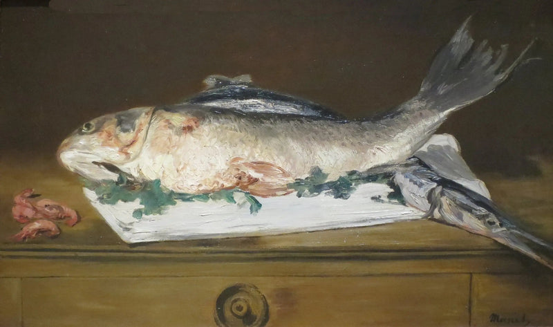 Lachs, Hecht, Garnelen - Édouard Manet