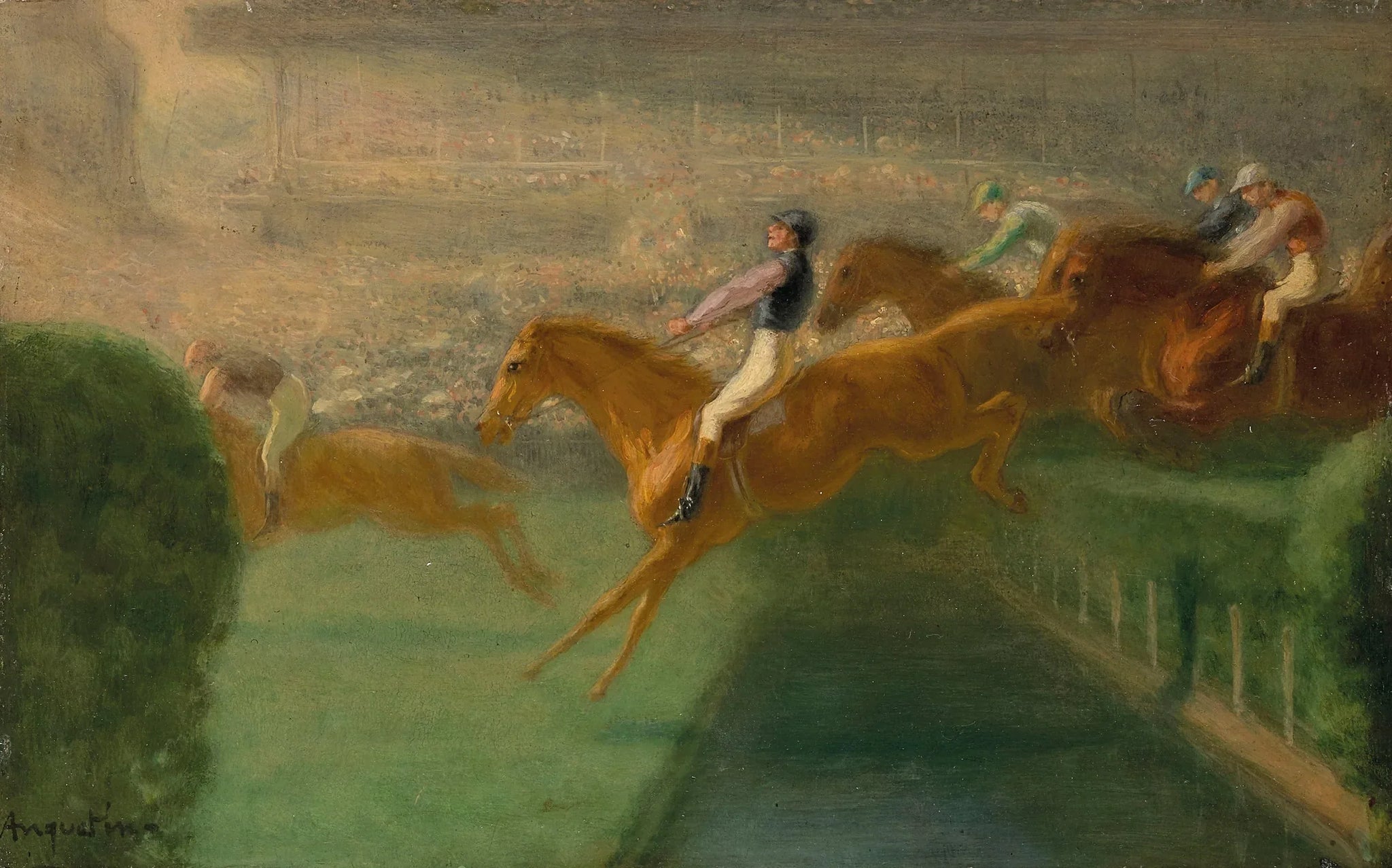 Saut d'obstacle - Louis Anquetin image 1 reproduction d’œuvre d’art à l’huile