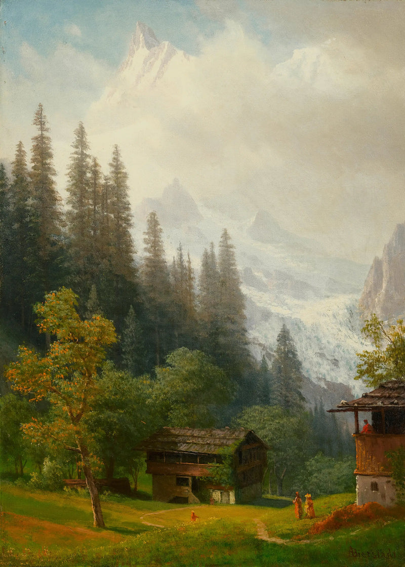 Alpenlandschaft - Albert Bierstadt