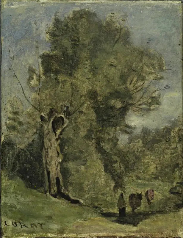 Waldszene - Jean-Baptiste Camille Corot