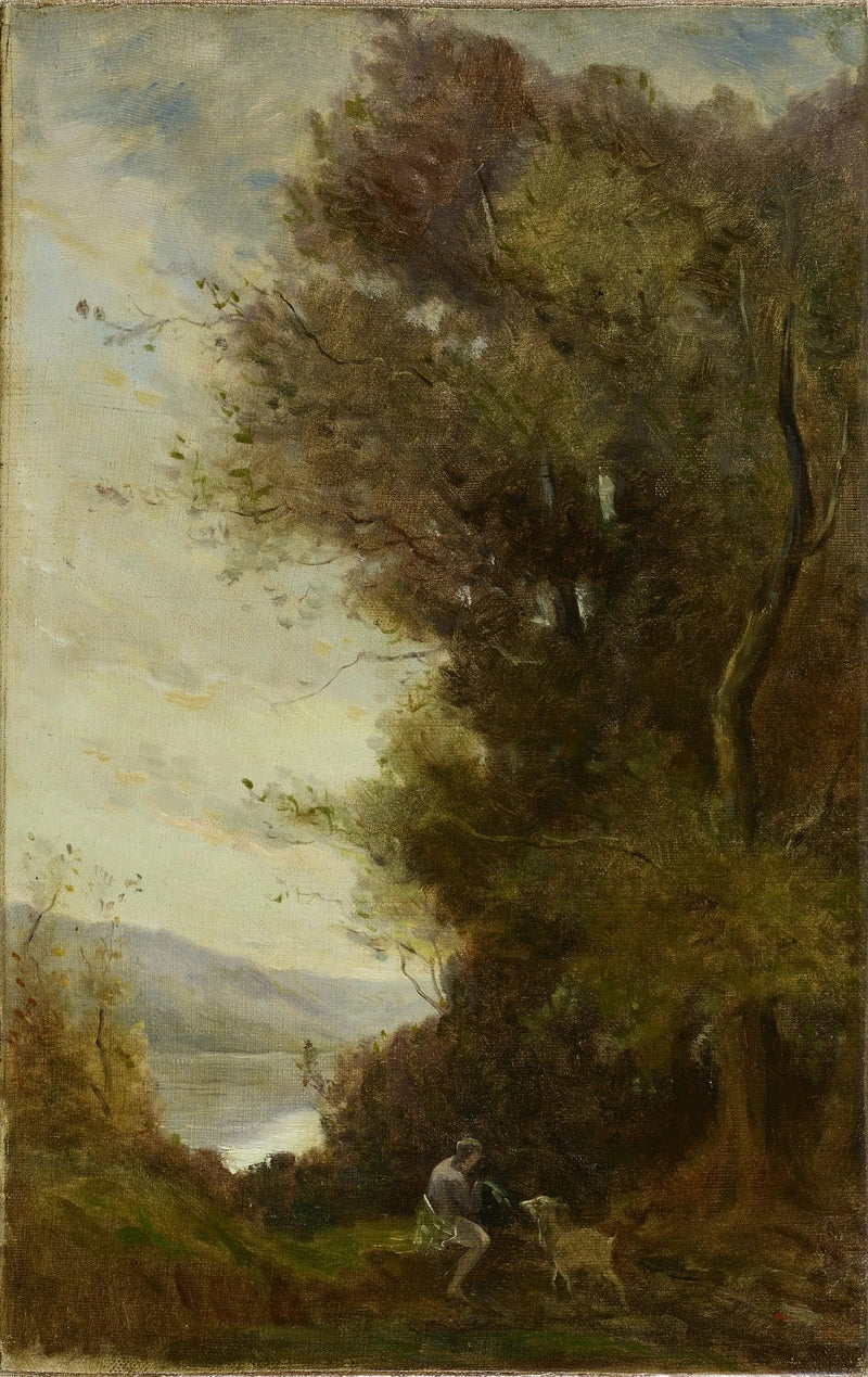 Idyllische Szene - Jean-Baptiste Camille Corot