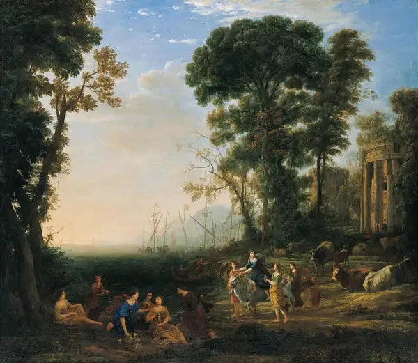 Küstenszene mit Europa und dem Stier - Claude Lorrain