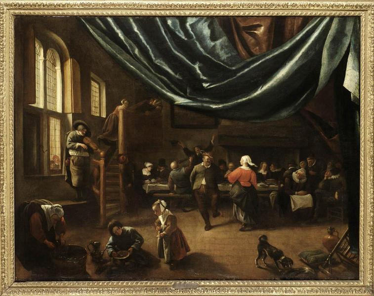 Scène d'auberge - Jan Steen image 1 reproduction d’œuvre d’art à l’huile