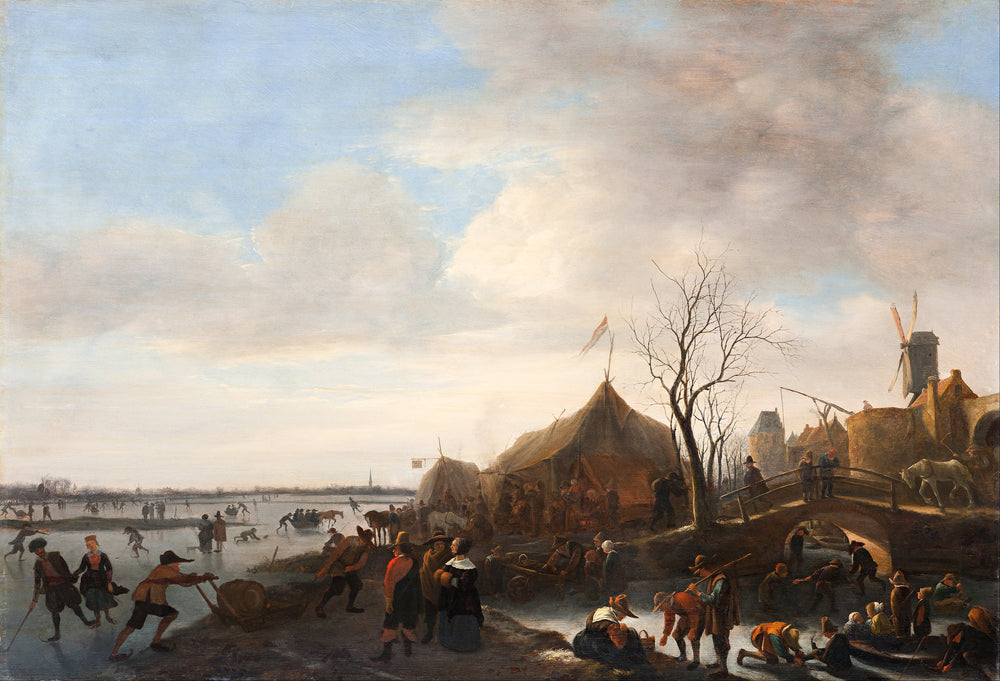 Scène d'hiver - Jan Steen image 1 reproduction d’œuvre d’art à l’huile