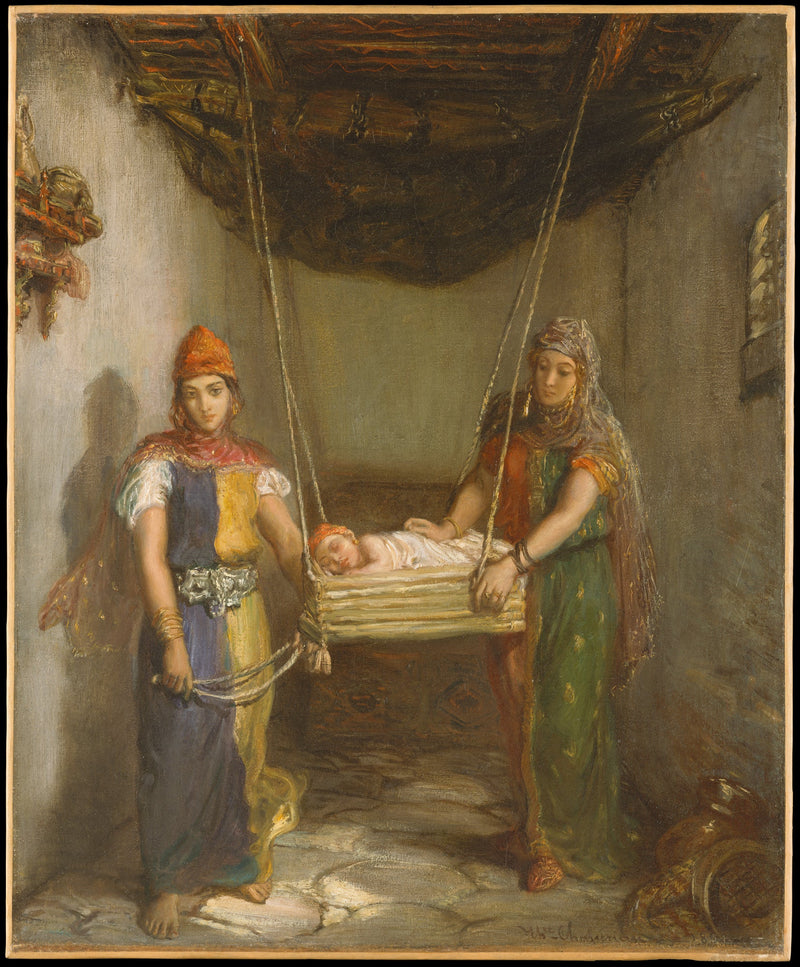 Szene im jüdischen Viertel von Constantine - Théodore Chassériau