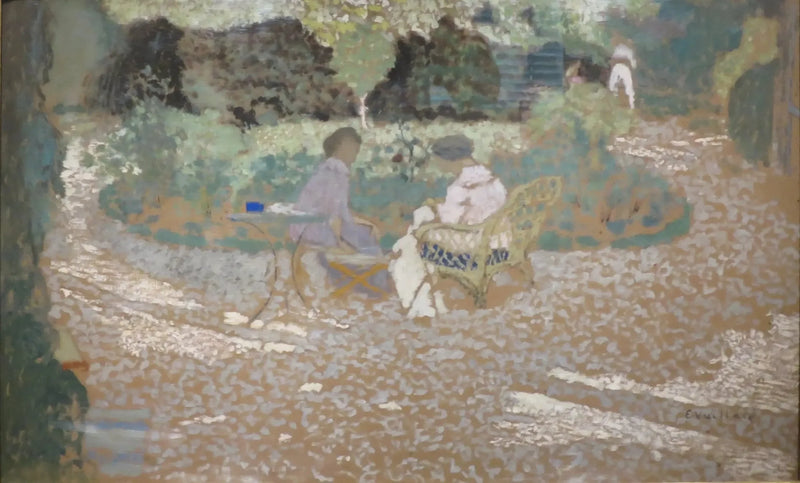Szene in einem Garten - Édouard Vuillard