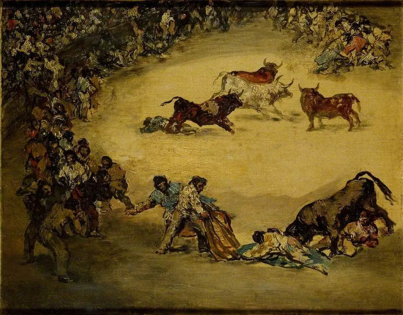 Stierkampfszene: Spaß aus Spanien - Francisco de Goya