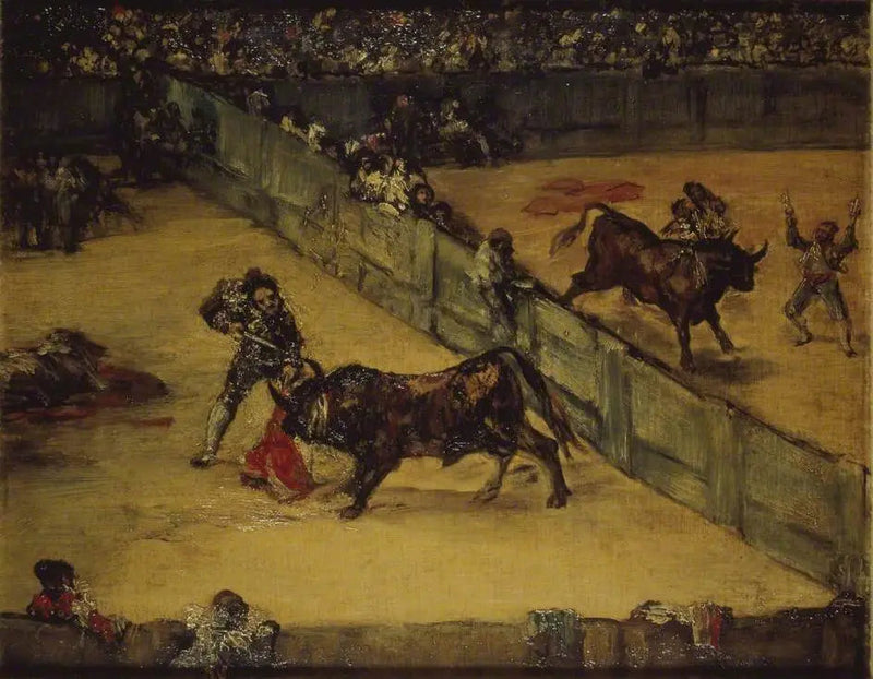 Stierkampfszene: Platzteilung - Francisco de Goya