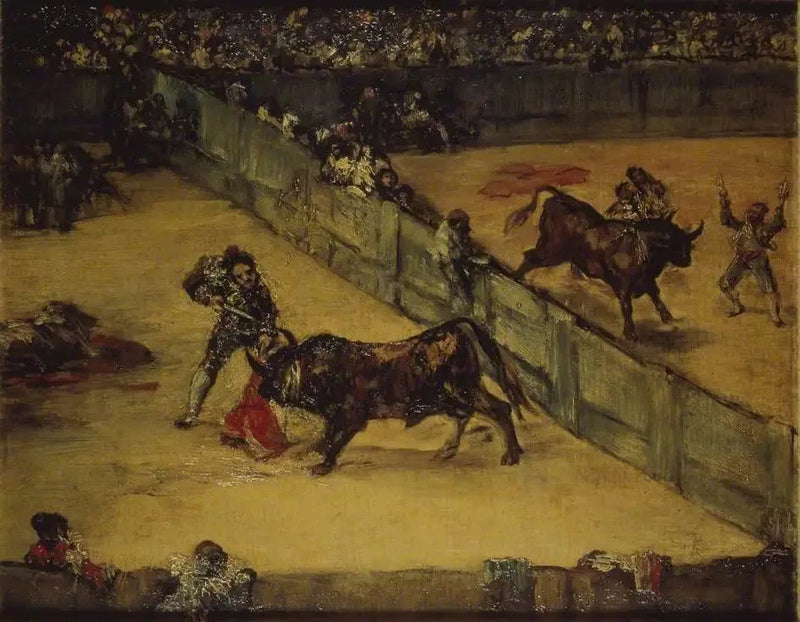 Stierkampfszene: Platzteilung - Francisco de Goya