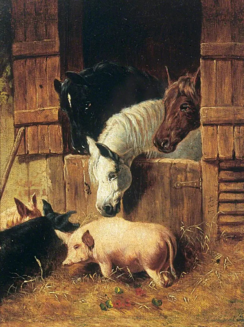 Bauernszene - John Frederick Herring, Sr.