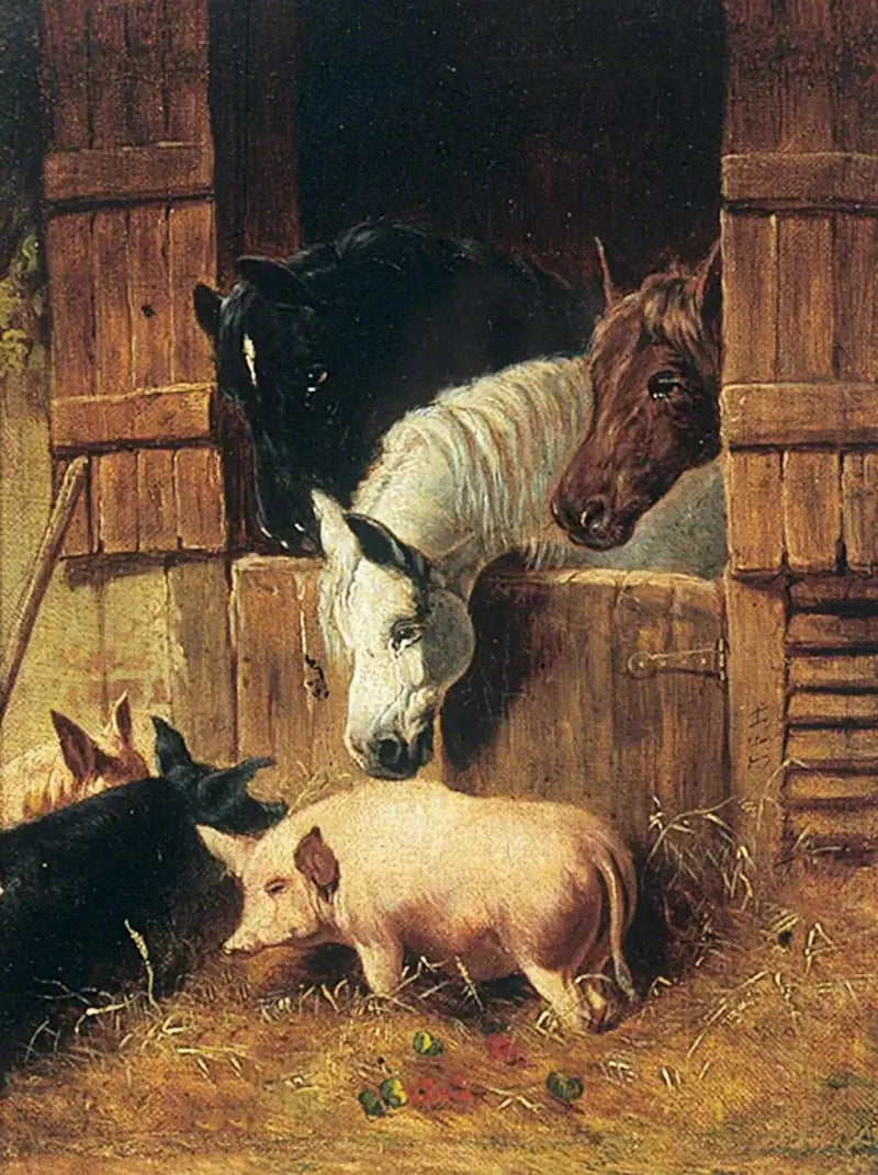 Bauernszene - John Frederick Herring, Sr.