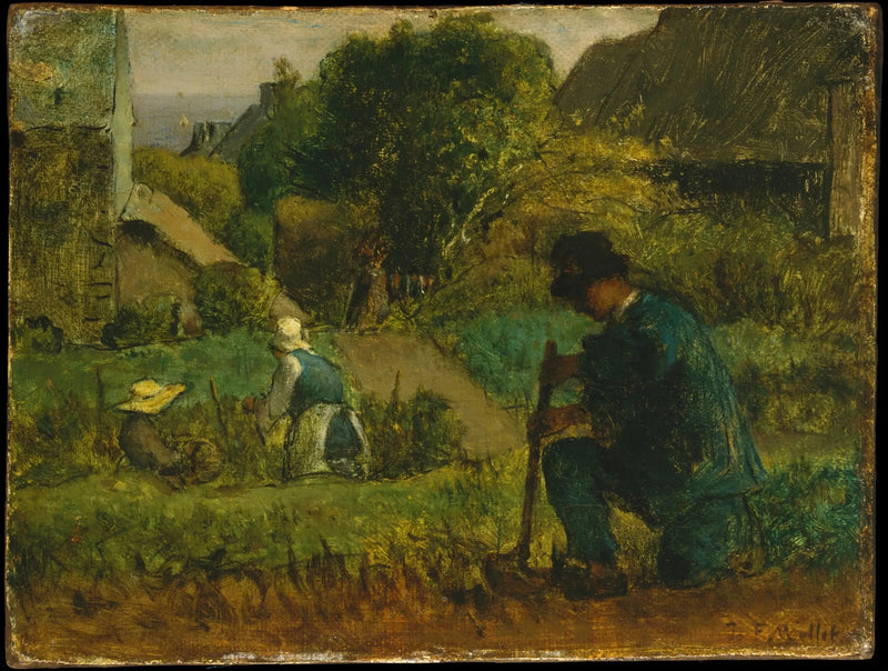 Gartenszene - Jean-François Millet