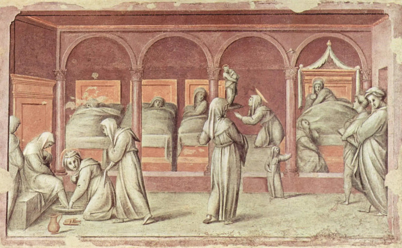 Szene aus dem Krankenhausleben - Pontormo