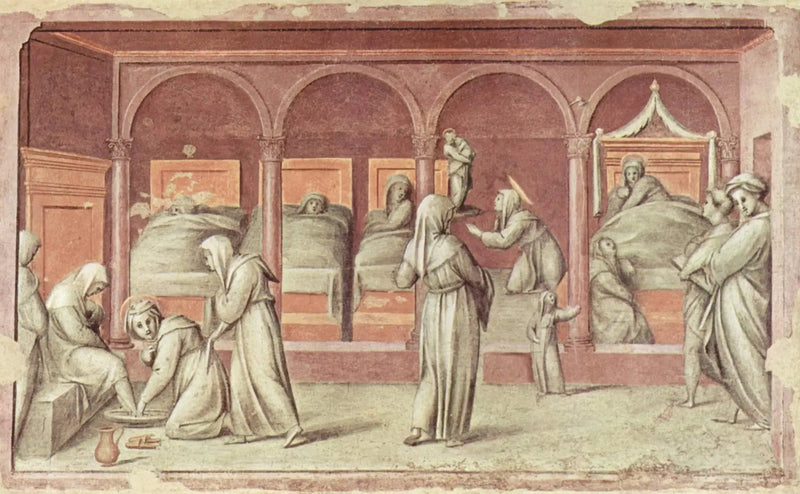 Szene aus dem Krankenhausleben - Pontormo
