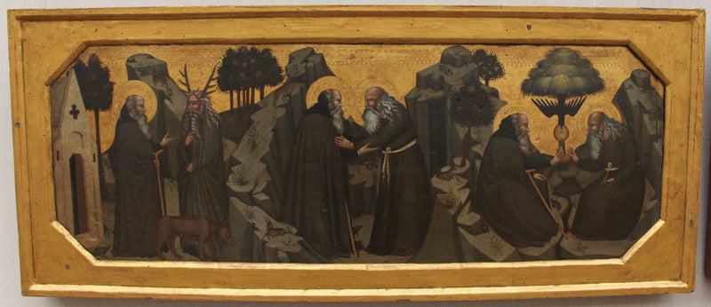 Szene aus dem Leben von Paul von Theben und Antonius Abate - Bartolo di Fredi