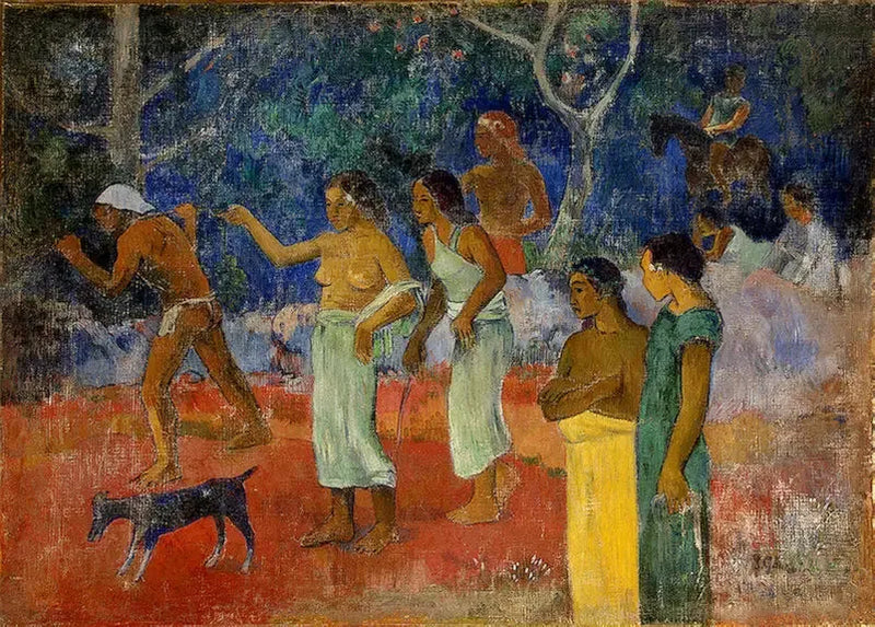 Szene aus dem tahitianischen Leben - Paul Gauguin