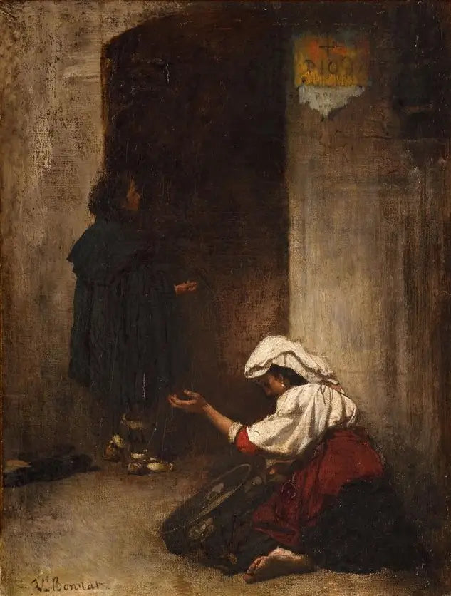 Szene der Bettler - Léon Bonnat