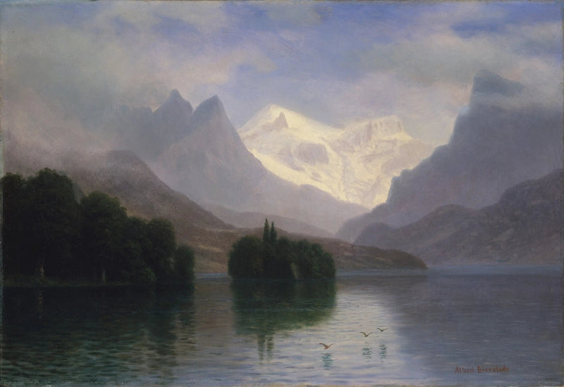 Bergszene - Albert Bierstadt
