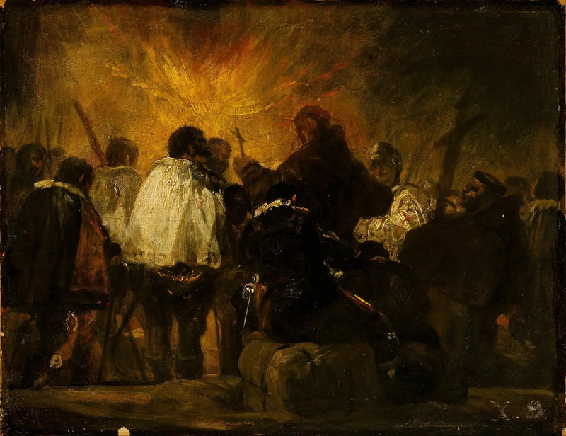 Nachtszene der Inquisition - Francisco de Goya