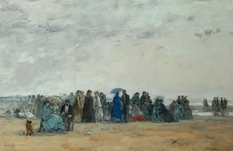 Strandlandschaft bei Niedrigwasser - Eugène Boudin