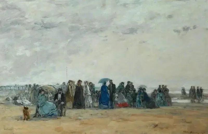 Strandlandschaft bei Niedrigwasser - Eugène Boudin