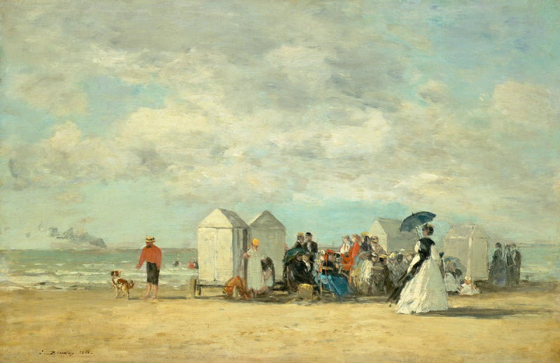 Strand Szene - Eugène Boudin