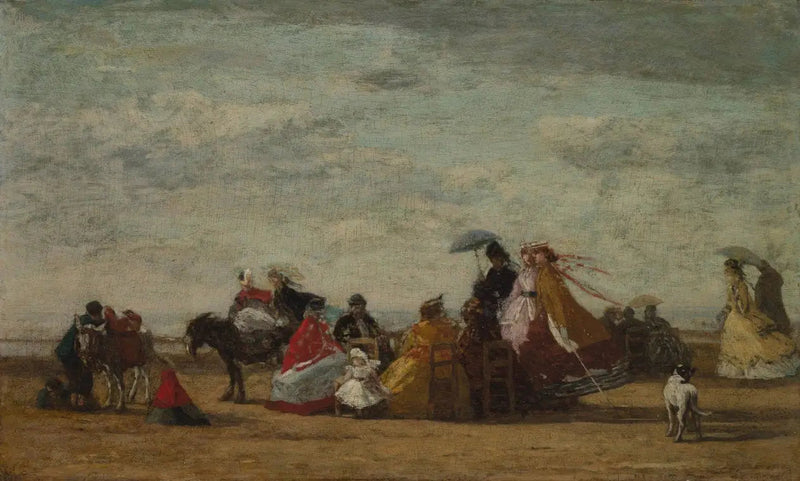 Strand Szene - Eugène Boudin