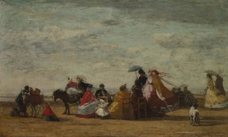 Strand Szene - Eugène Boudin