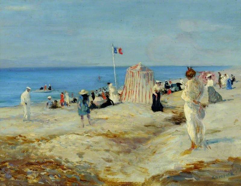 Französische Strandlandschaft, Dieppe - Charles Conder