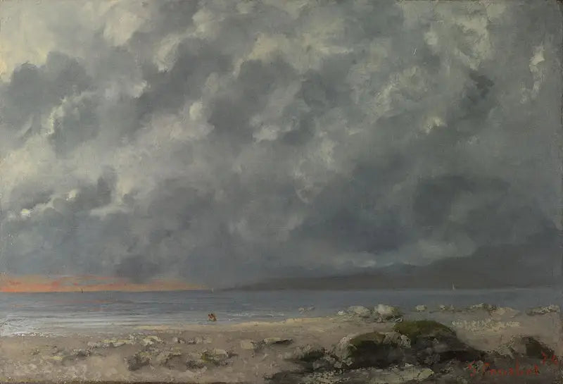 Strand Szene - Gustave Courbet