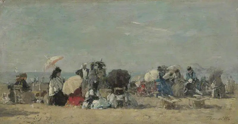 Strand Szene, Trouville - Eugène Boudin