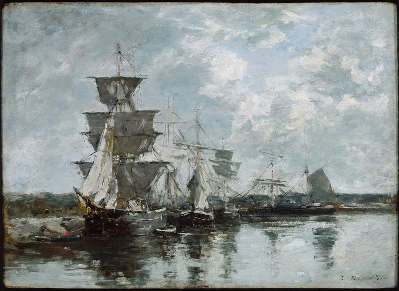 Hafenansicht - Eugène Boudin