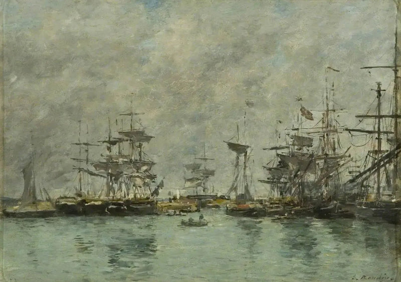 Hafenansicht - Eugène Boudin