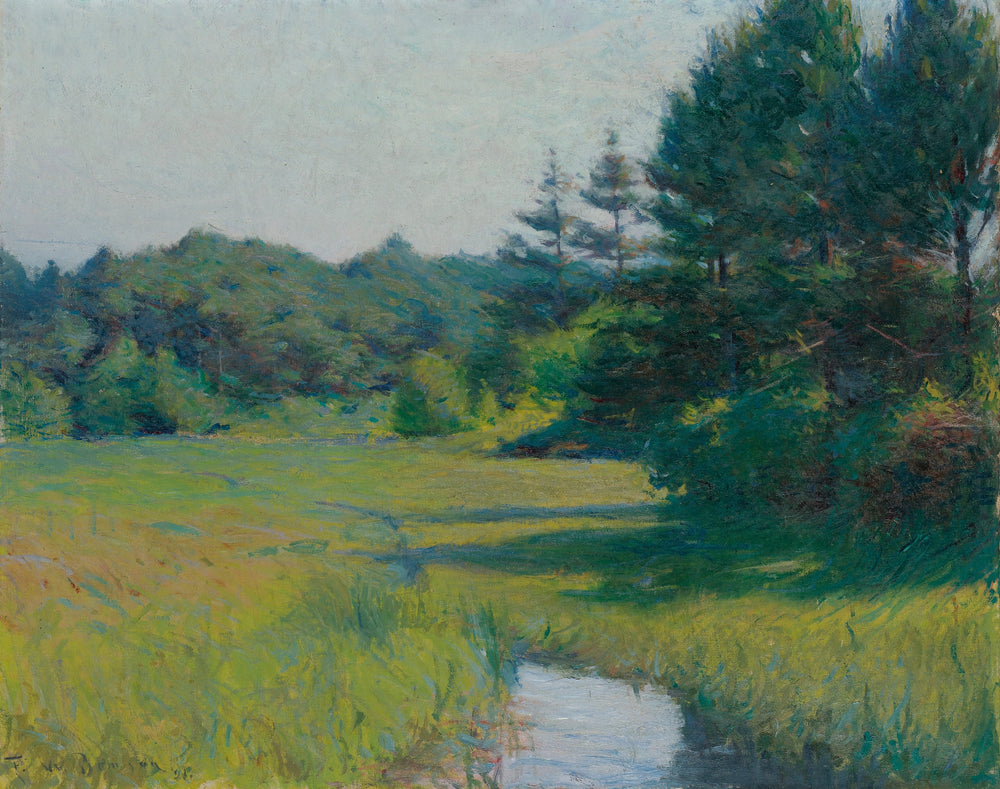 Scène de rivière - Frank Weston Benson image 1 copie de tableau peinte à la main
