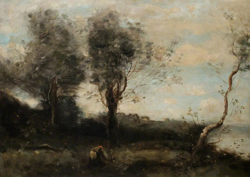Flusslandschaft - Jean-Baptiste Camille Corot