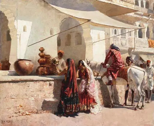 Rajasthan-Straßenszene - Edwin Lord Weeks