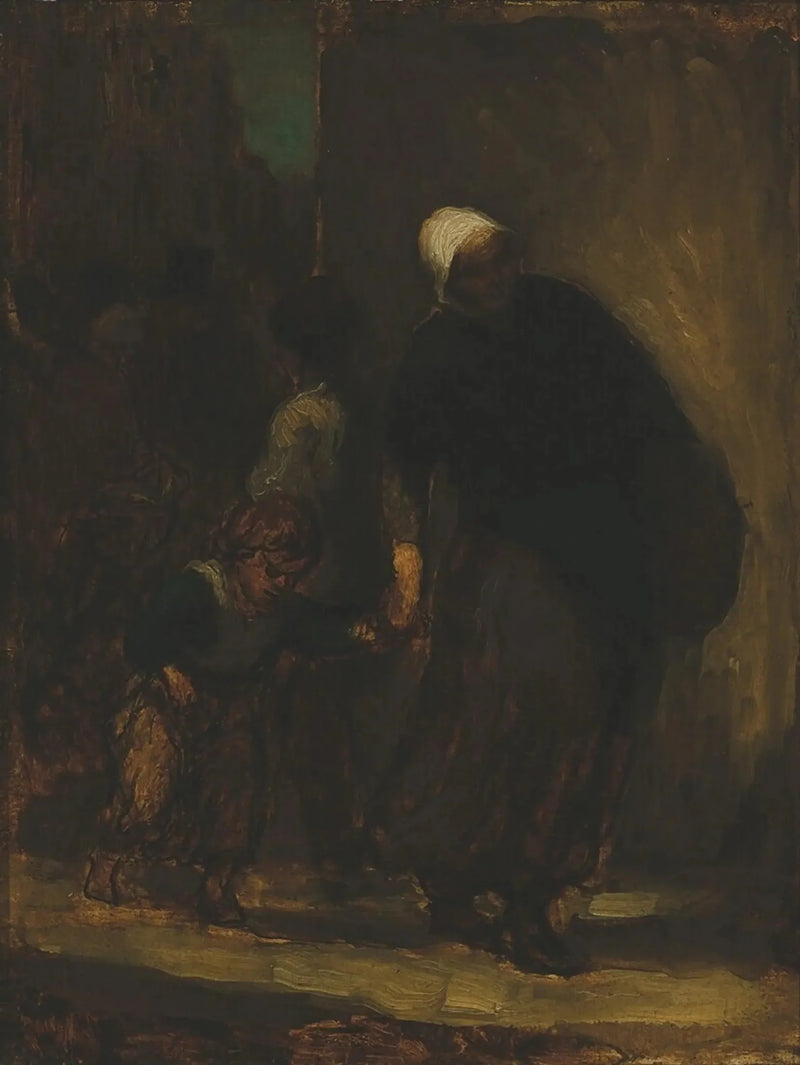 Straßenszene - Honoré Daumier