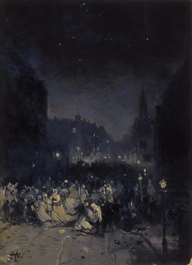 Straßenszene - Thomas Moran