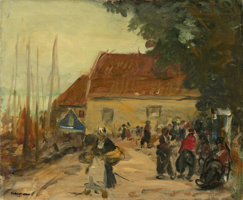 Straßenszene in Volendam - Robert Henri