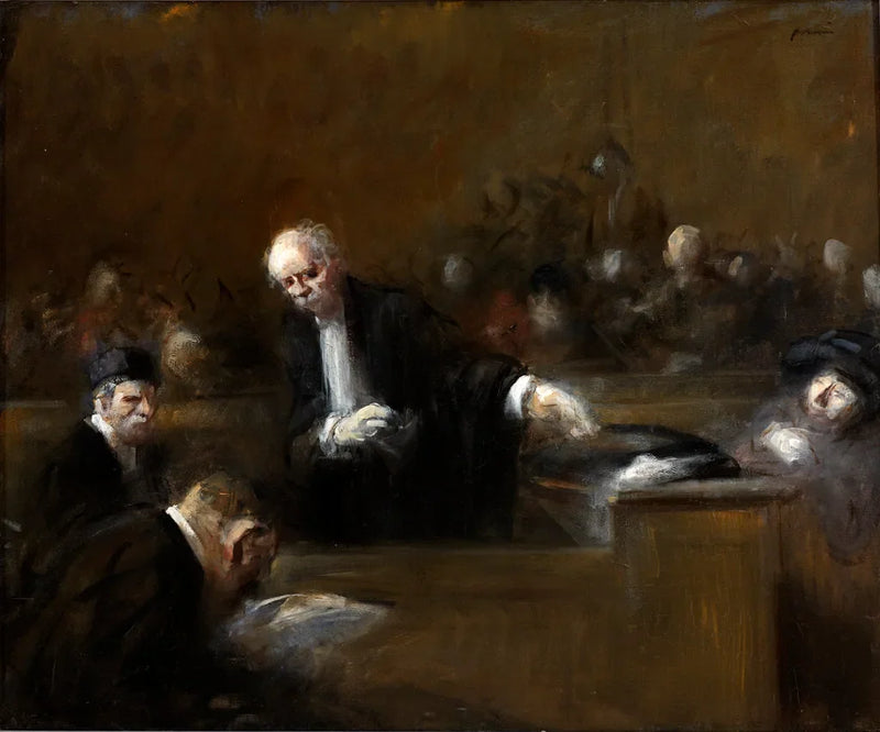 Gerichtsraumszene - Jean-Louis Forain