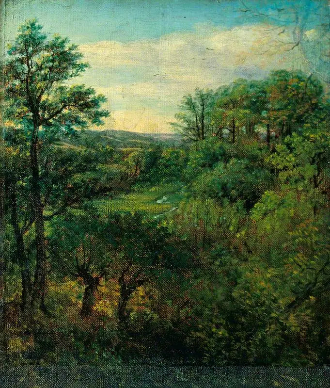 Tallandschaft mit Bäumen - John Constable