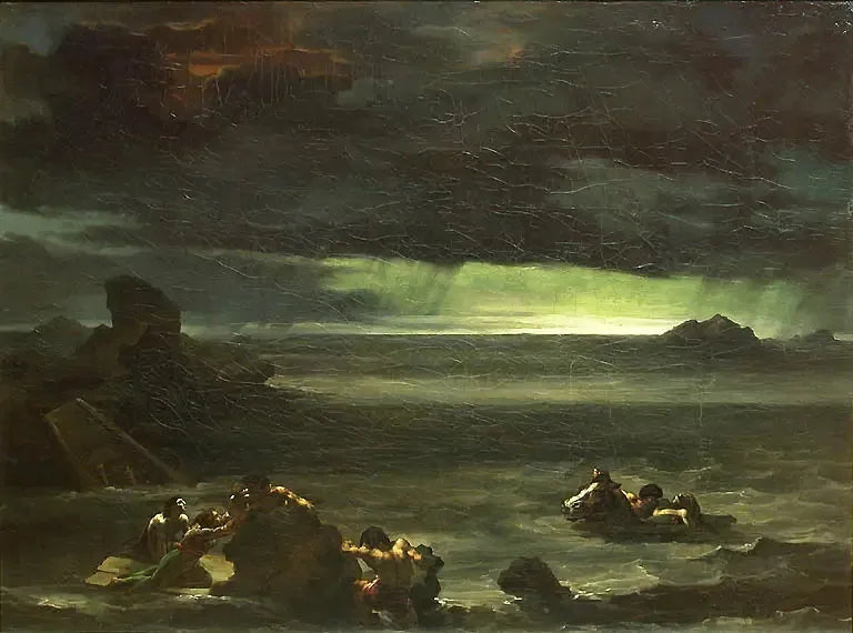 Szene der Flut - Théodore Géricault